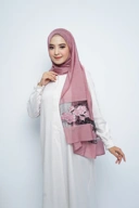 Pashmina - Rubyy Organza Series 05 - Rose
