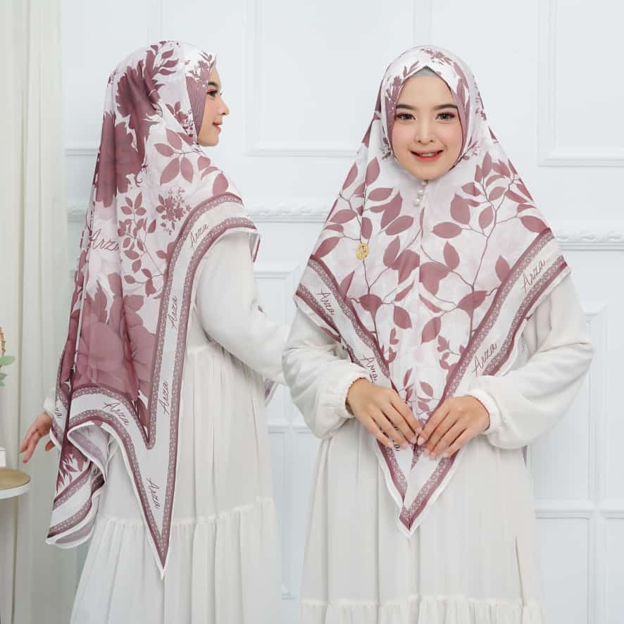 Hijab Syar'i Sakura Printing Series 9