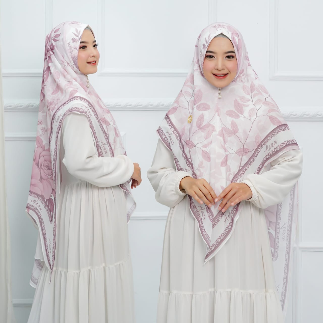 Hijab Syar'i Sakura Printing Series 9