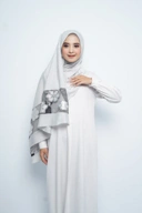 Pashmina - Rubyy Organza Series 04 - Silver