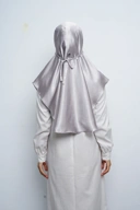 Jilbab - Bergo Noora Gradenza Silk - Silver