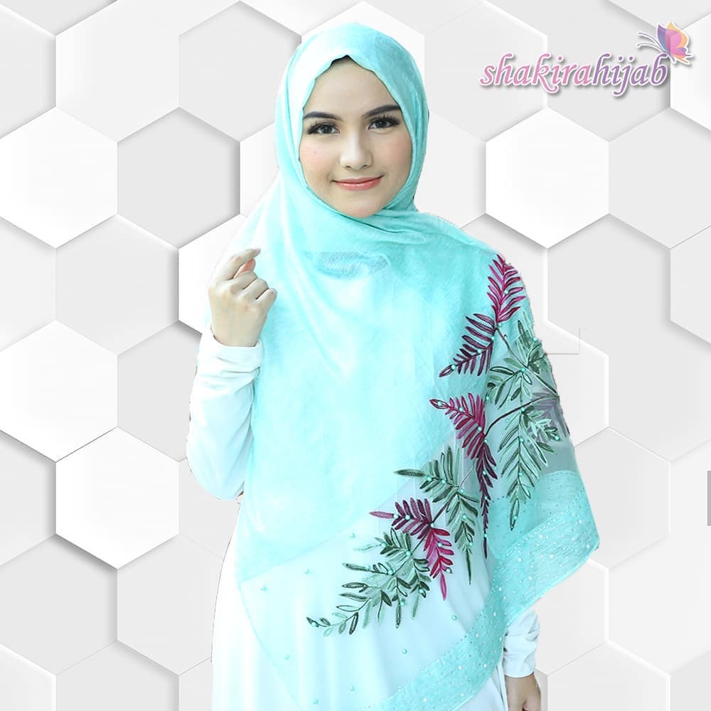 Pashmina - Rubyy Organza Series 02 - Turqouise
