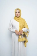 Pashmina - Rubyy Organza Series 04 - Yellow