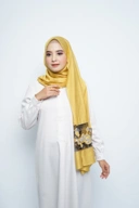 Pashmina - Rubyy Organza Series 05 - Yellow