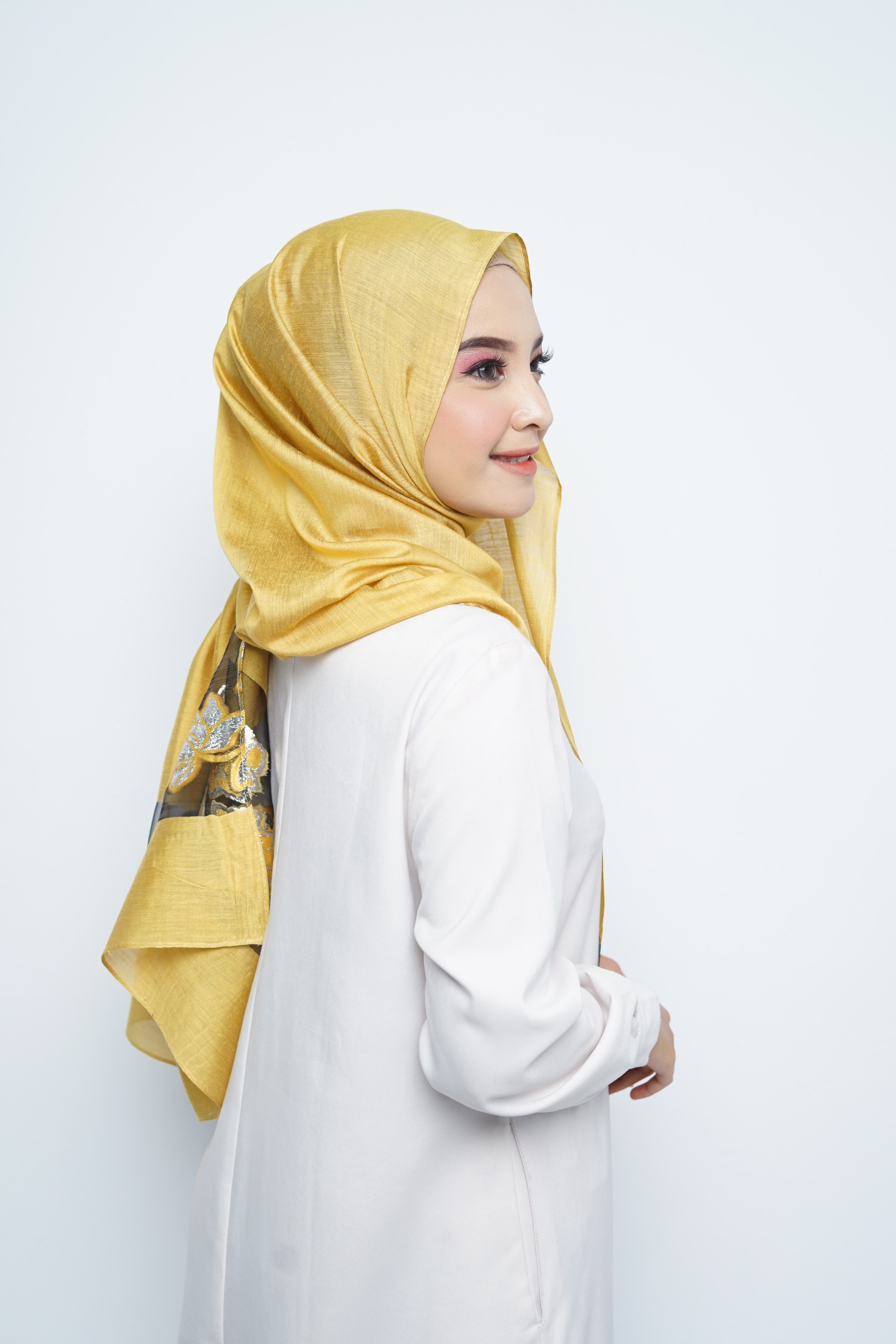 Pashmina - Rubyy Organza Series 05 - Yellow