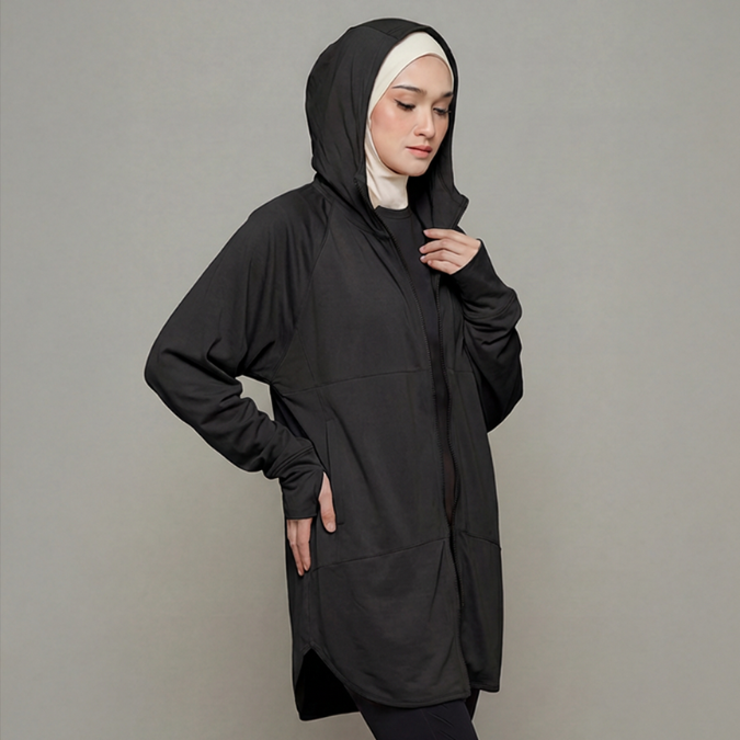 Hijacket Reiya Jaket Olahraga Wanita Premium Drifit | Athleisure Jacket Wanita