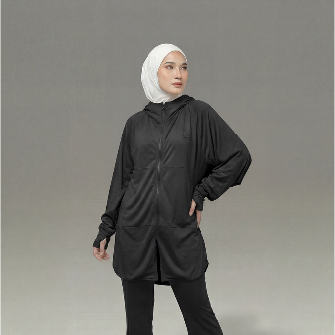 Hijacket Reiya Jaket Olahraga Wanita Premium Drifit | Athleisure Jacket Wanita