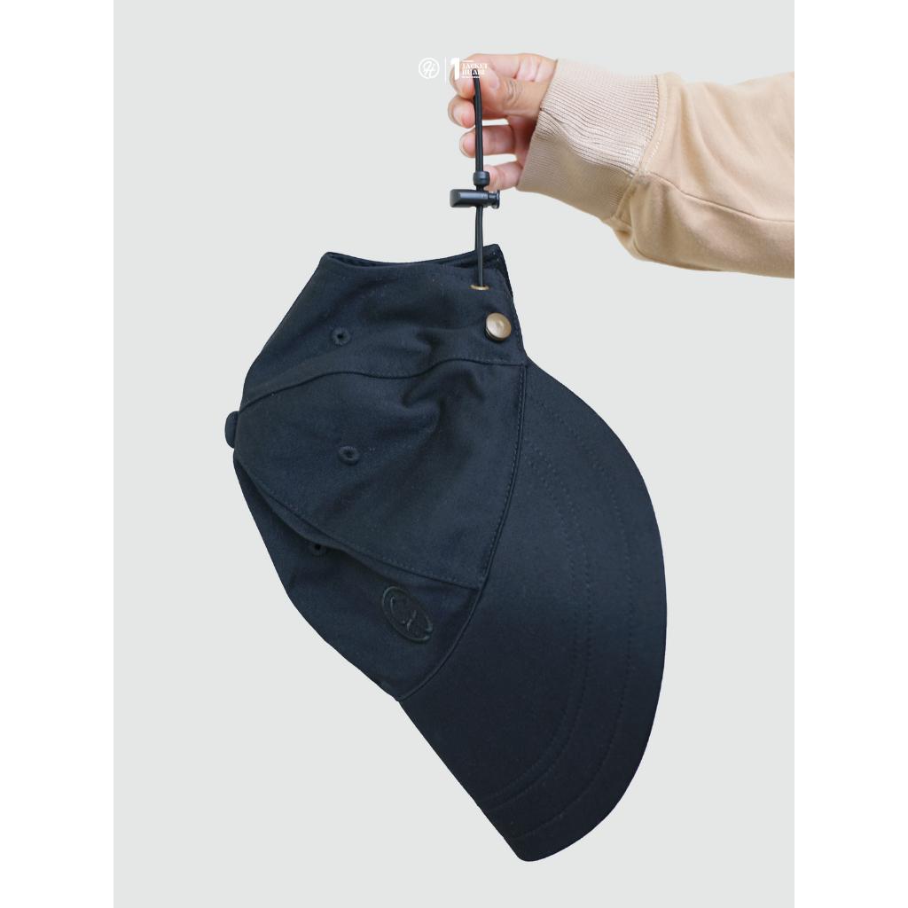 HJ Visor Hat – Topi Visor Muslimah Premium Twill Cotton, Adjustable, Anti Pusing, Cap Lebar