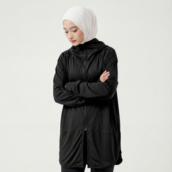 Hijacket Reiya Jaket Olahraga Wanita Premium Drifit | Athleisure Jacket Wanita