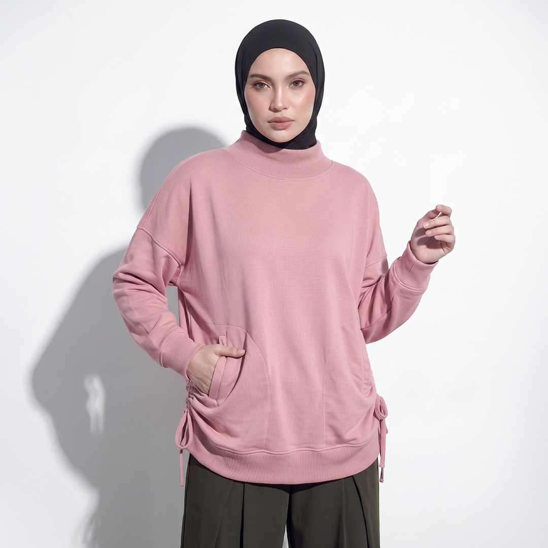 Hijacket Arumi Casual Sweatshirt – Modest & Feminim dengan Tali Serut