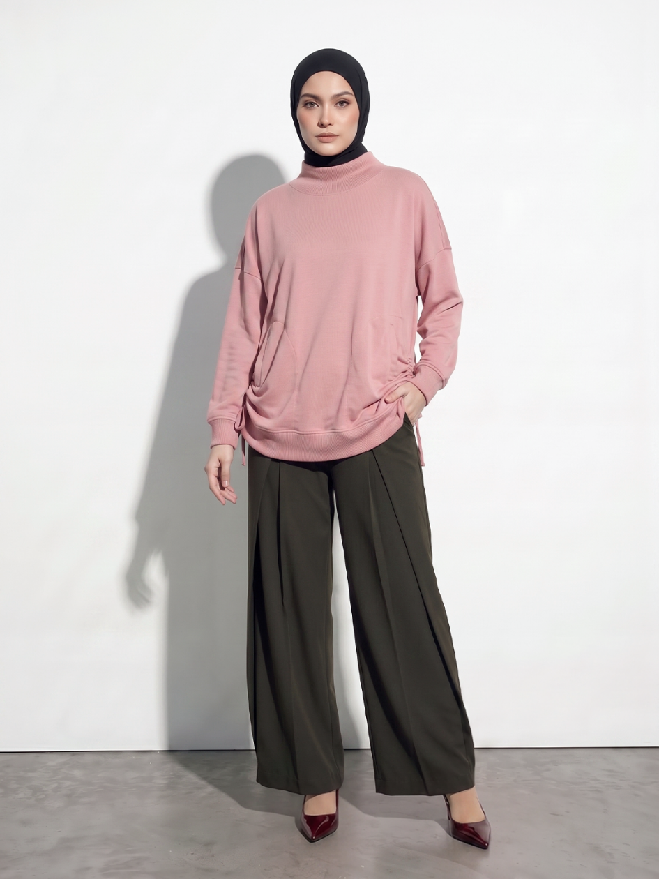 Hijacket Arumi Casual Sweatshirt – Modest & Feminim dengan Tali Serut