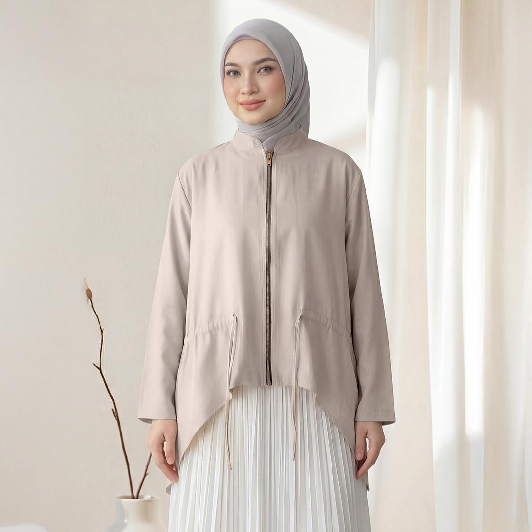 Hijacket Amarine - Outer Wanita Light Tropis Flowy & Tidak Mudah Kusut
