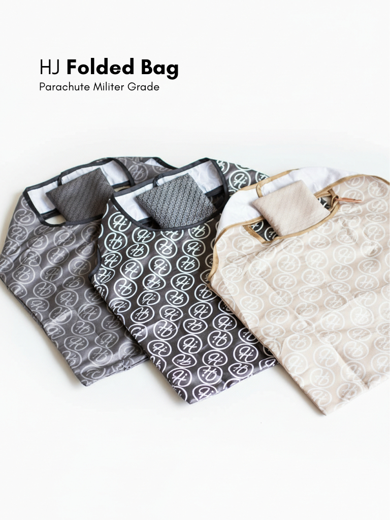 HJ Folded Shopping Bag Hijacket | Tas Belanja Lipat Waterproof 15kg Lightweight & Eco Friendly