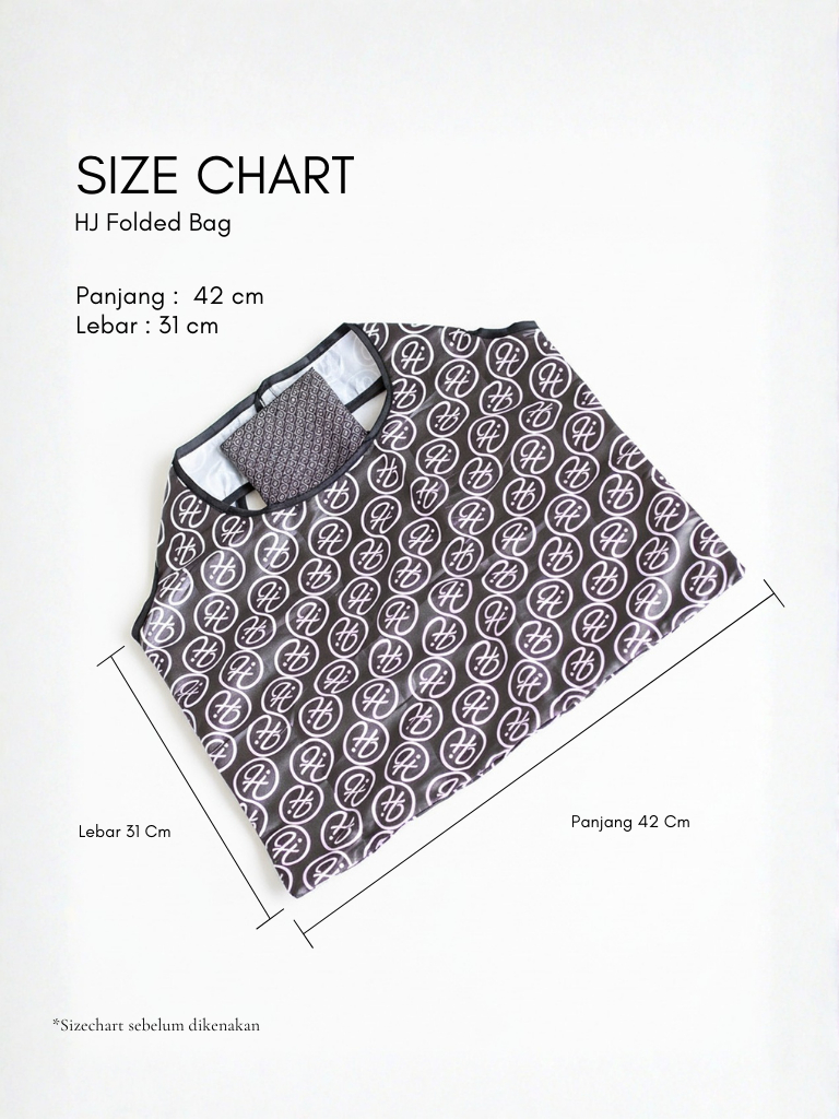 HJ Folded Shopping Bag Hijacket | Tas Belanja Lipat Waterproof 15kg Lightweight & Eco Friendly