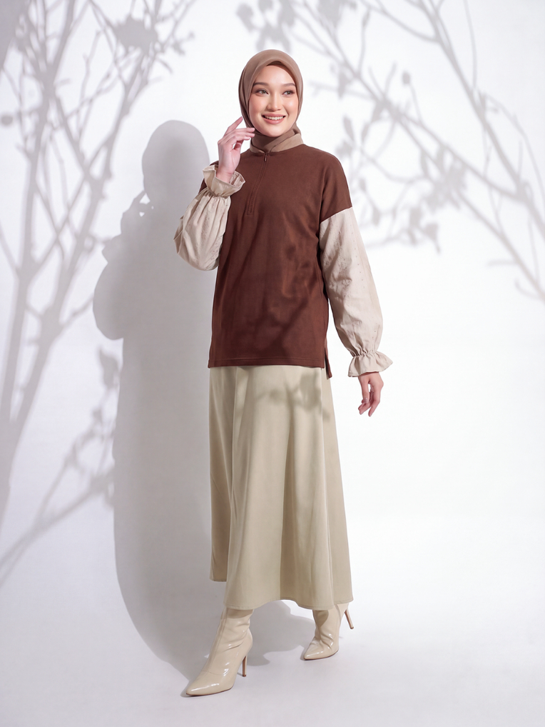 Hijacket Blossom Sweatshirt Muslimah Daily Wear Busui Friendly & Stylish