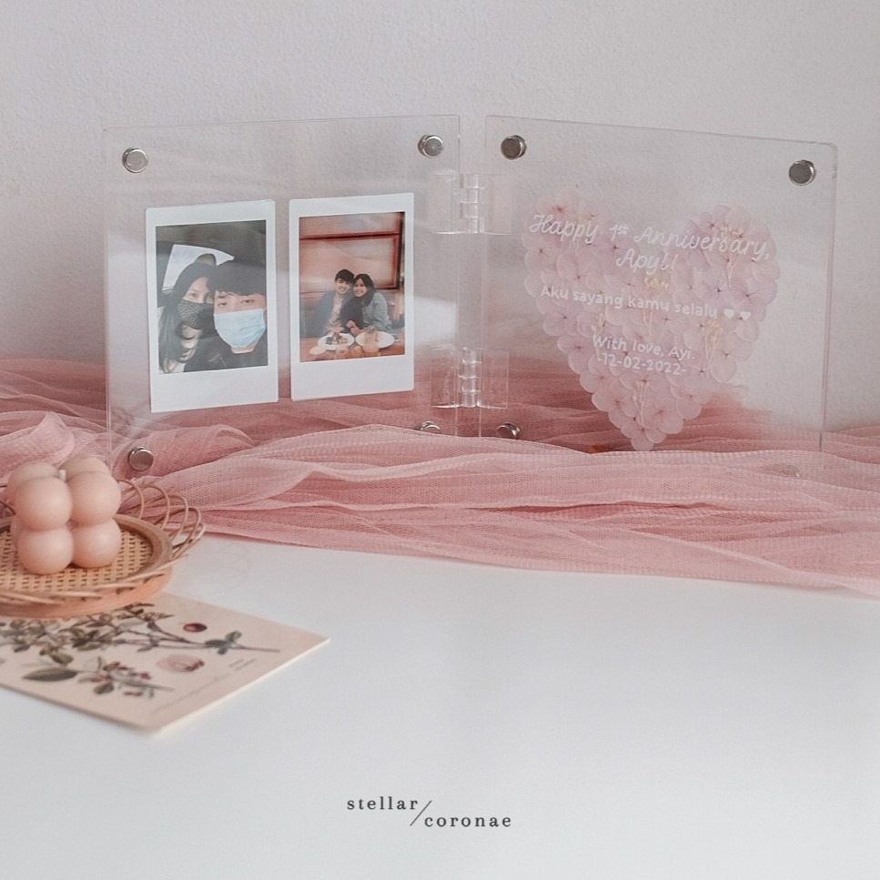 StellarCoronae - Pristine Book Regular 15x15cm | Book Frame | Frame Foto | Hadiah | Kado | Kado Hari Ibu | Mother's Day Gift