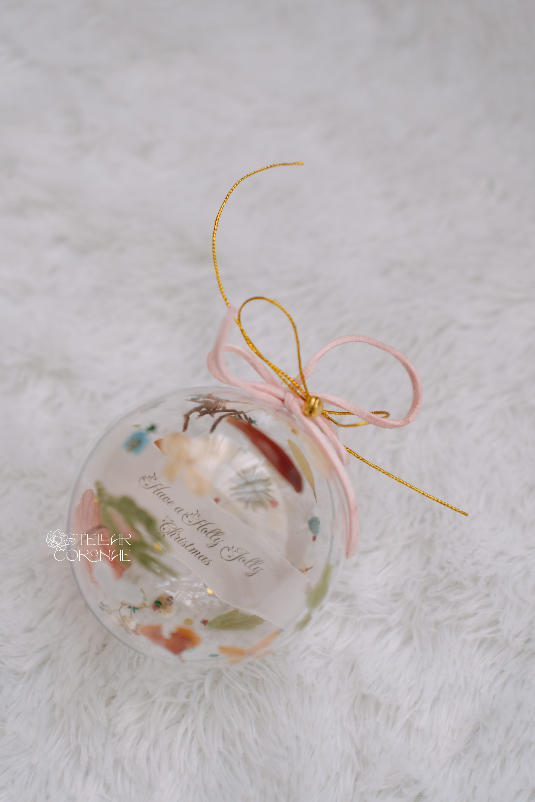 StellarCoronae - Floral Twinkle Bells | Baubles Pressed Flowers