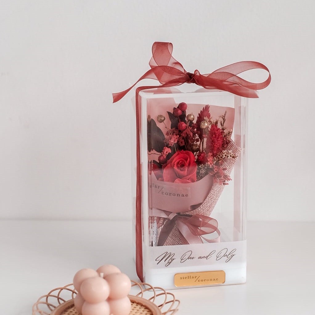 StellarCoronae - Mini Bouquet in the Block (MBP06-MBP10) | Bouquet bunga | Bunga Kering | Bouquet Akrilik | Hadiah | Kad