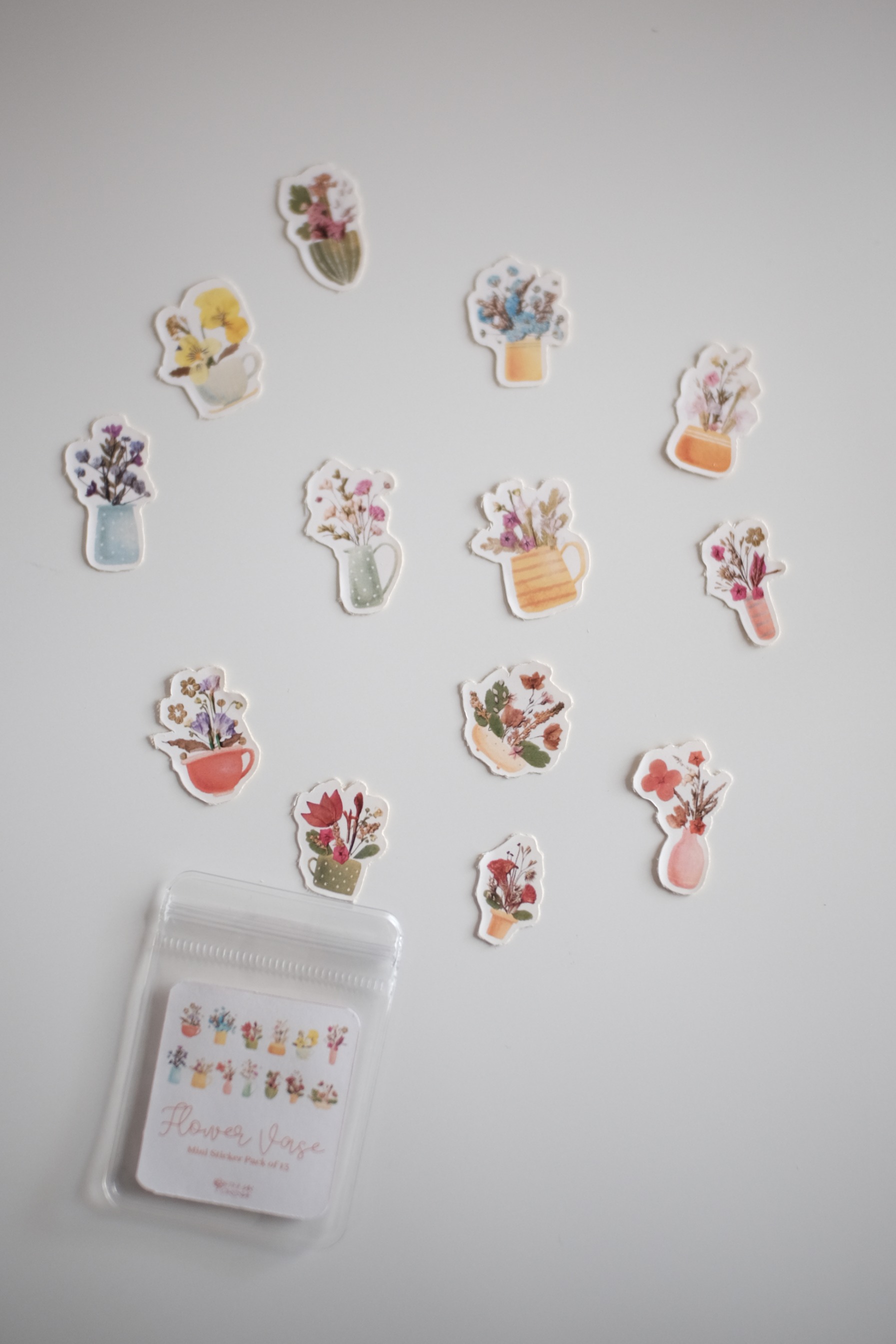 StellarCoronae - Mini Flower Vase Sticker Pack (Vinyl)