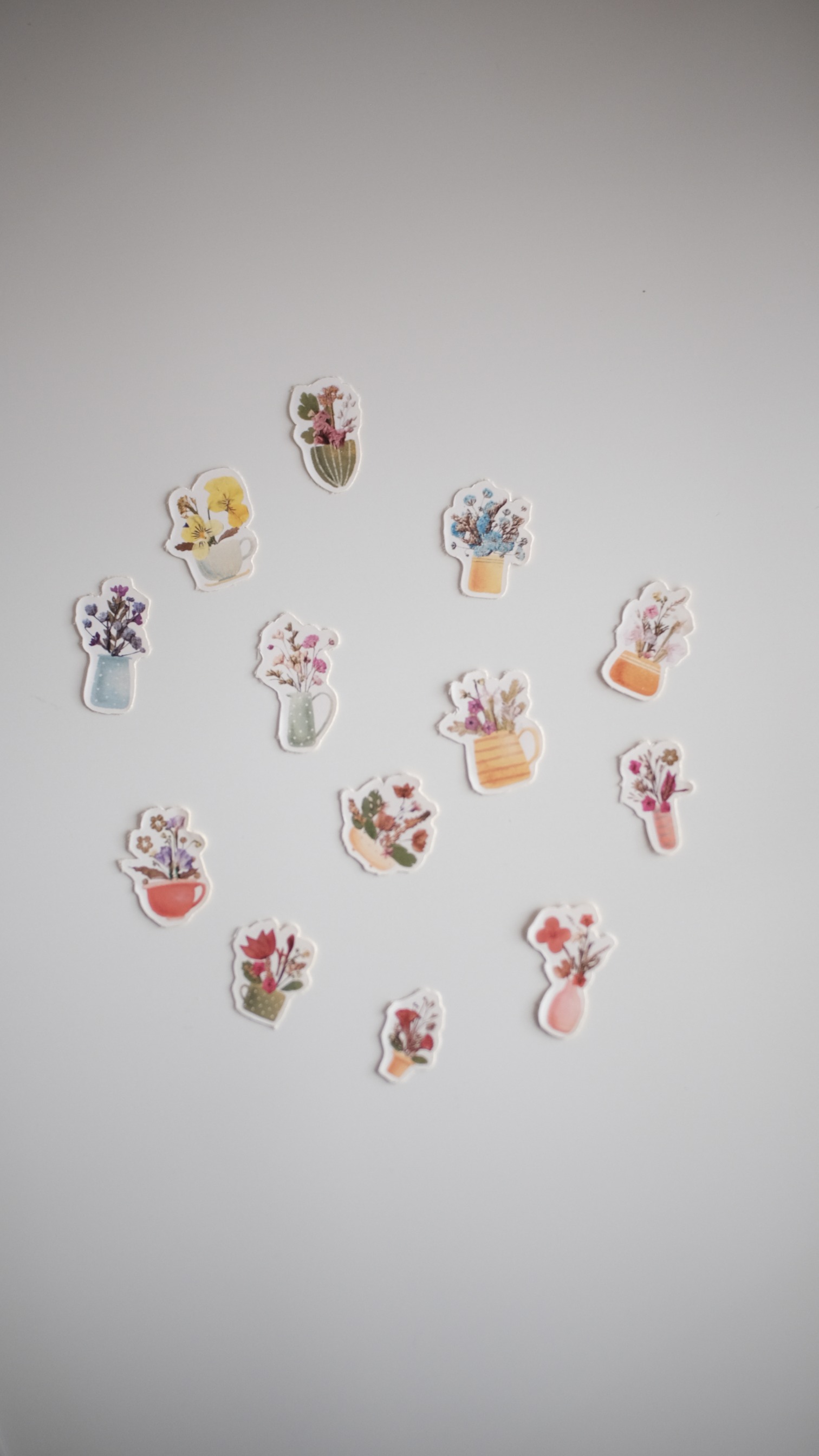 StellarCoronae - Mini Flower Vase Sticker Pack (Vinyl)
