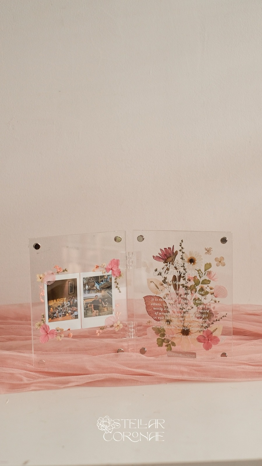 StellarCoronae - Pristine Book Regular 15x20cm | Book Frame | Frame Foto | Hadiah | Kado | Kado Hari Ibu | Mother's Day Gift