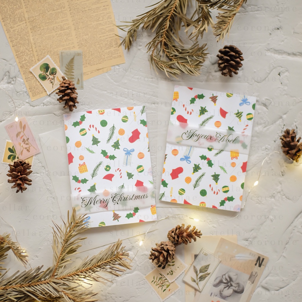StellarCoronae - Christmas Pattern Card | Kartu Natal | Kartu Ucapan
