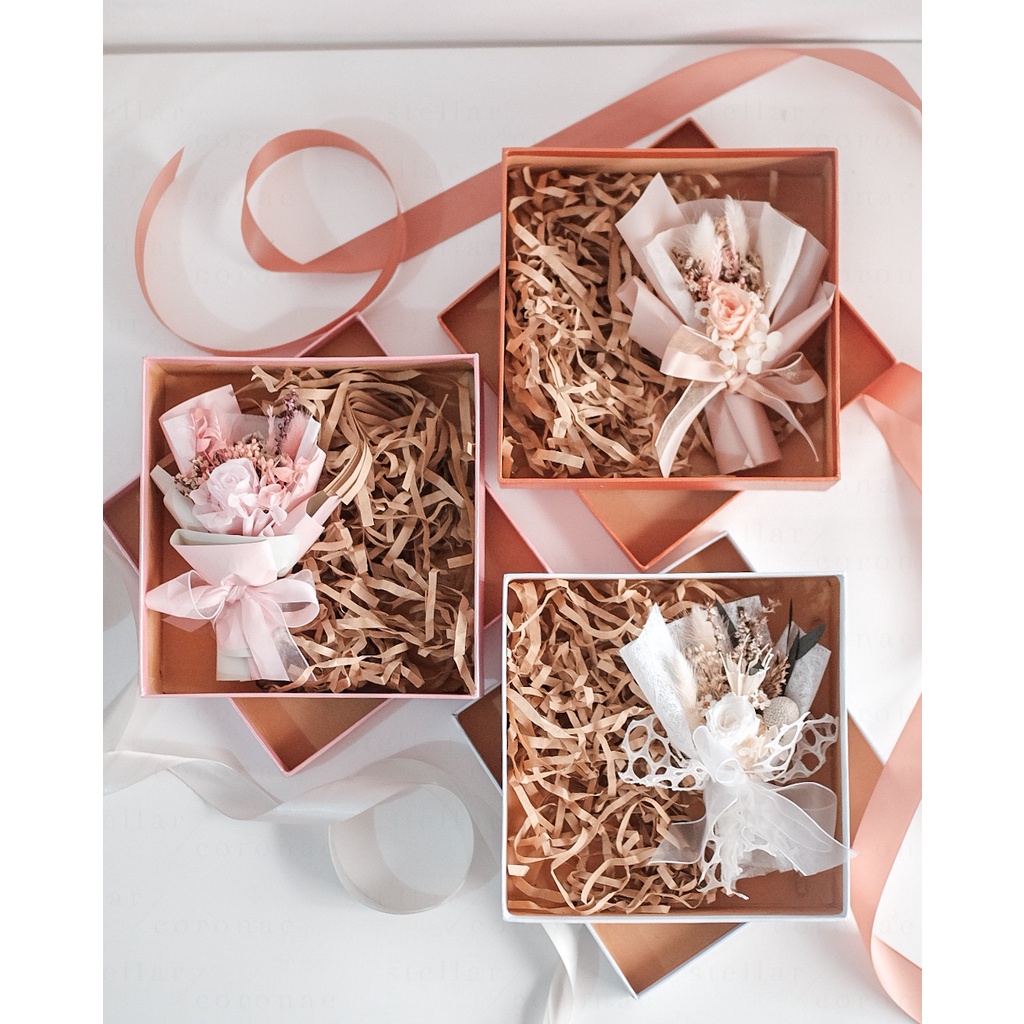 StellarCoronae - Mini Bouquet in the Box | Gift Box | Box Bunga | Bouquet Bunga | Hadiah | Kado