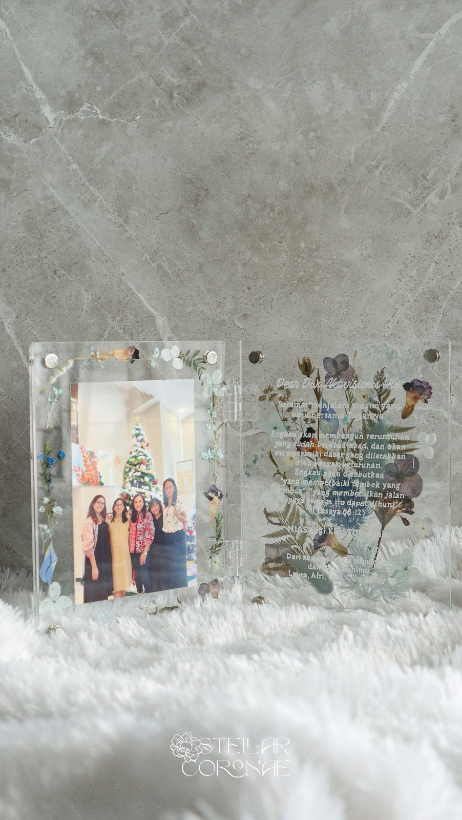 StellarCoronae - Pristine Book Regular 15x20cm | Book Frame | Frame Foto | Hadiah | Kado | Kado Hari Ibu | Mother's Day Gift