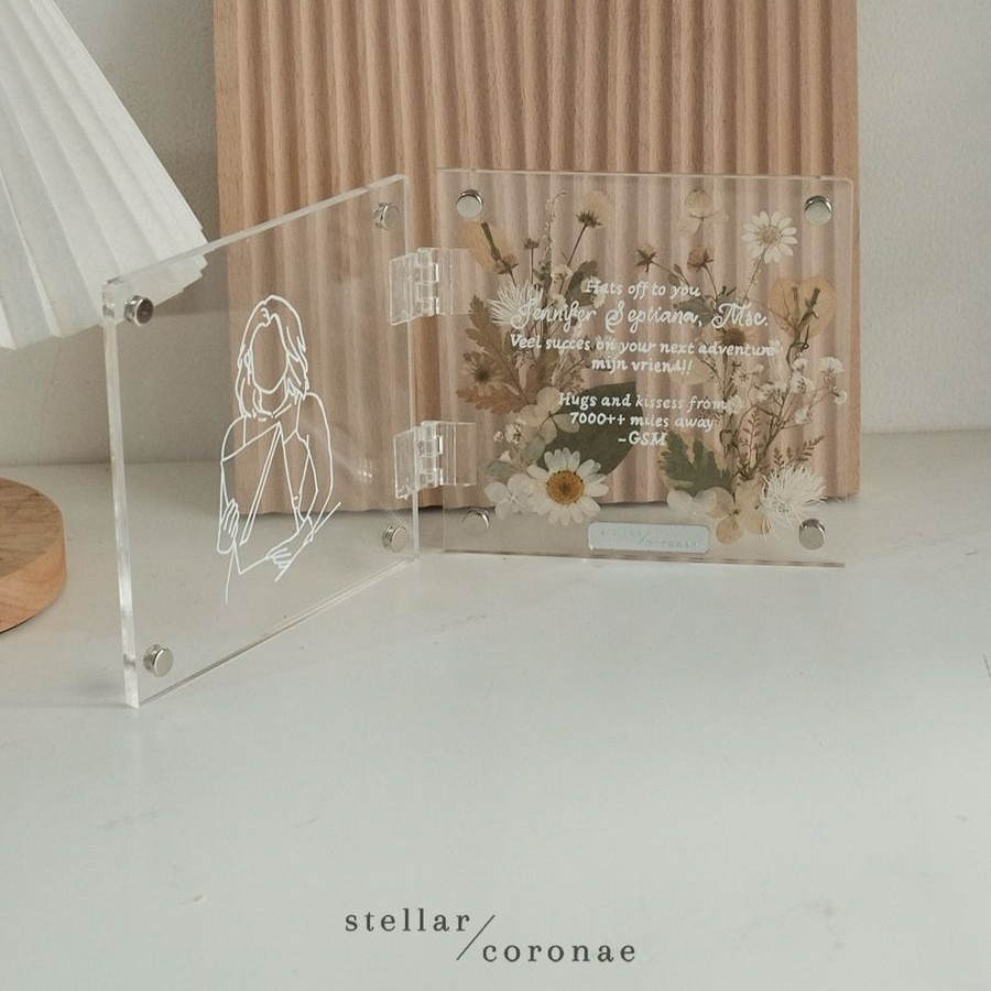 StellarCoronae - Pristine Book Regular 15x15cm | Book Frame | Frame Foto | Hadiah | Kado | Kado Hari Ibu | Mother's Day Gift