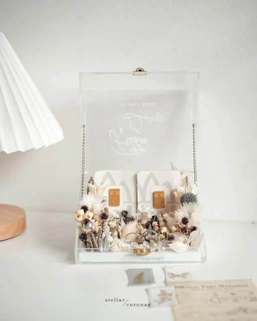 Image of StellarCoronae - Dowry Box Chain dengan Dudukan Cincin Goni Panjang