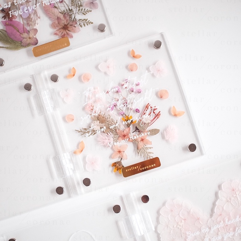 StellarCoronae - Pristine Book Regular 15x15cm | Book Frame | Frame Foto | Hadiah | Kado | Kado Hari Ibu | Mother's Day Gift
