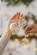 StellarCoronae - Floral Twinkle Bells | Baubles Pressed Flowers