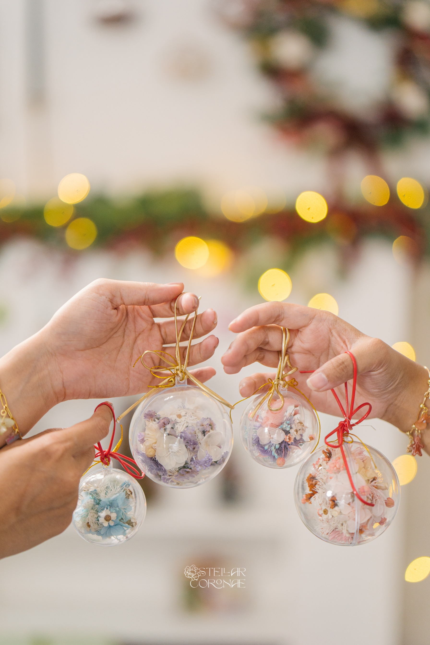 StellarCoronae - Floral Shaker Bells | Baubles Shaker Dried Flowers