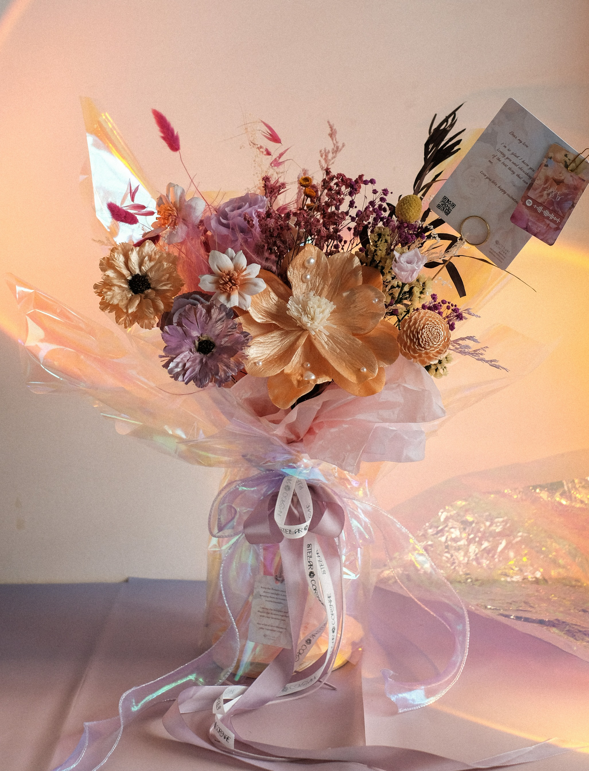 StellarCoronae - Large Bouquet with Hologram Wrap