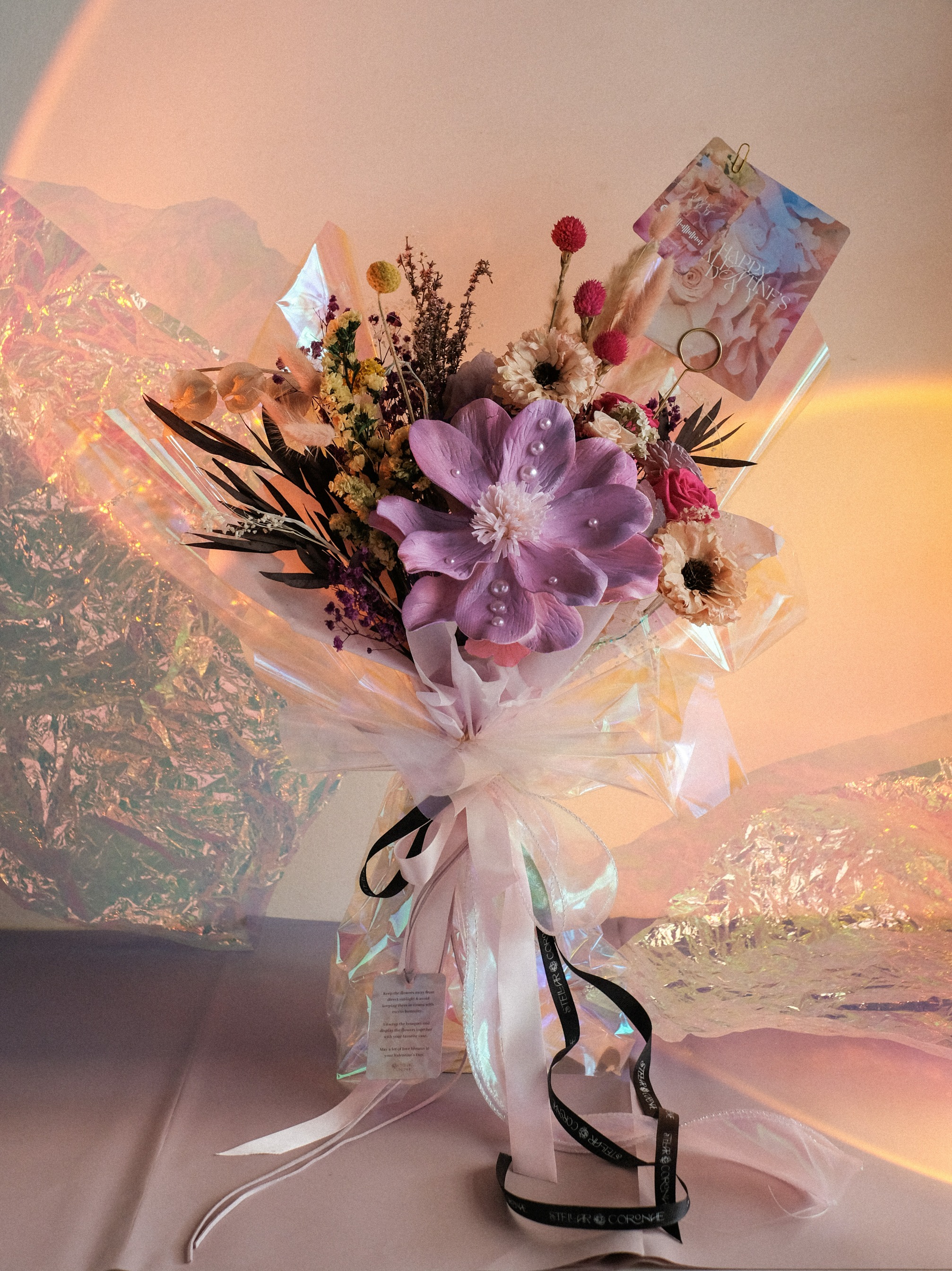 StellarCoronae - Large Bouquet with Hologram Wrap