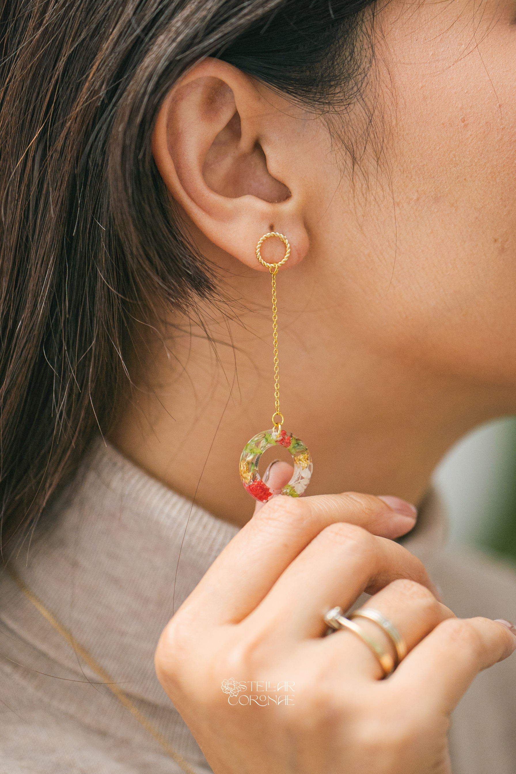 StellarCoronae - Christmas Mix Match Wreath Earrings