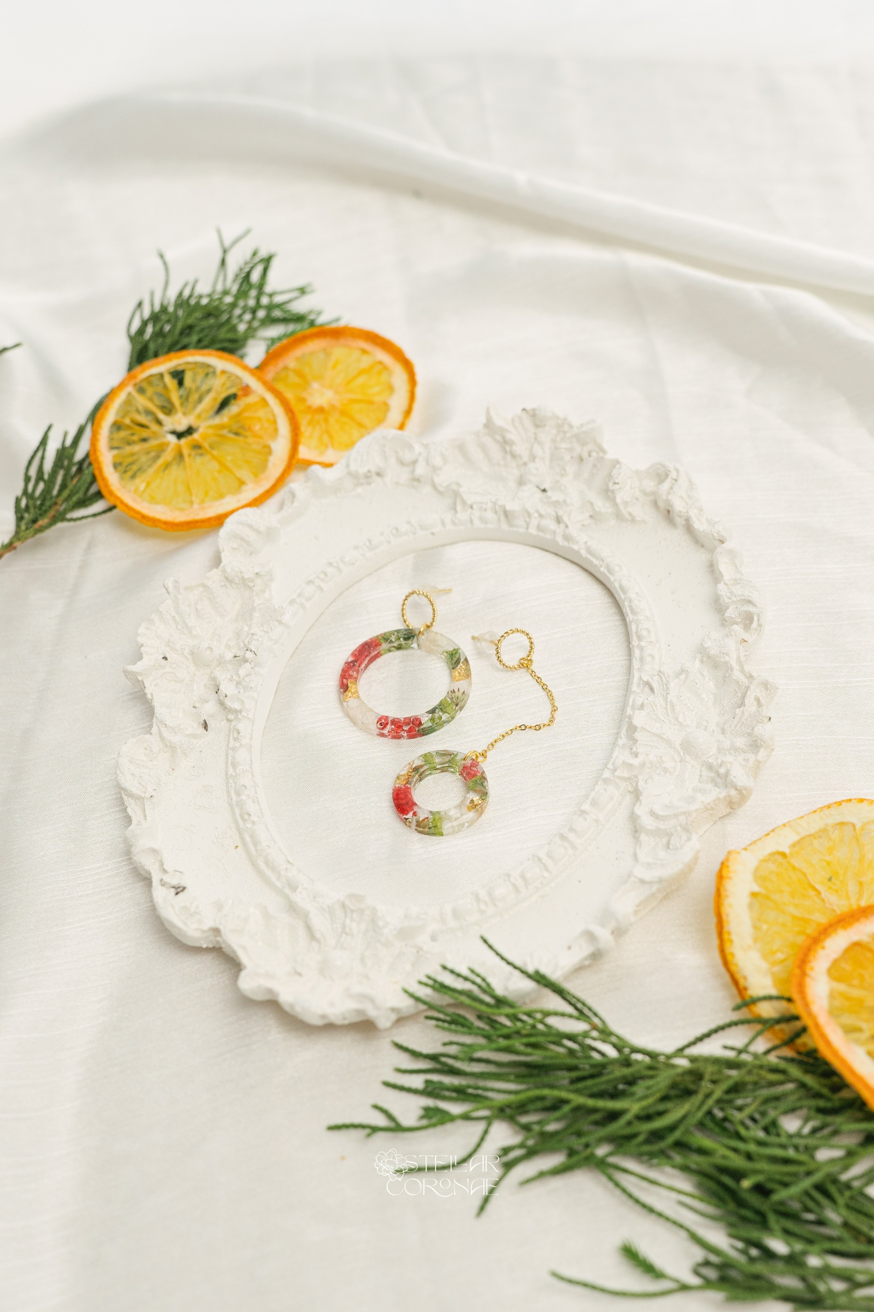 StellarCoronae - Christmas Mix Match Wreath Earrings