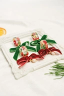 StellarCoronae - Christmas Reinderr's Ribbons - Diamond Earrings