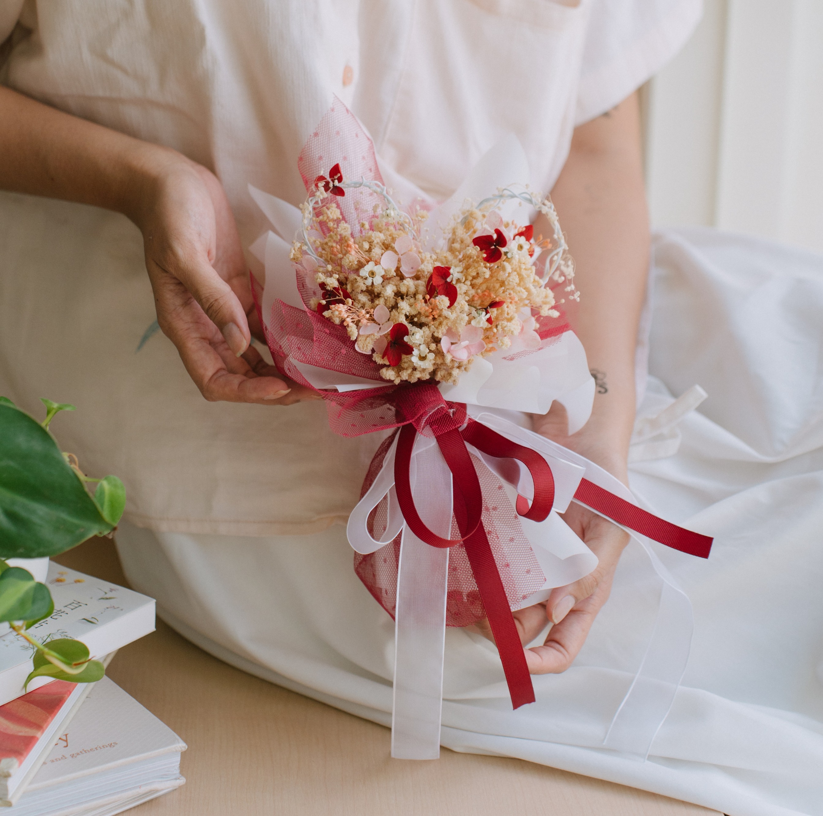 Lover's Bloom Bouquet Medium | Buket Bunga Kering | Kado | Hadiah Valentine | Dried Preserved Flower