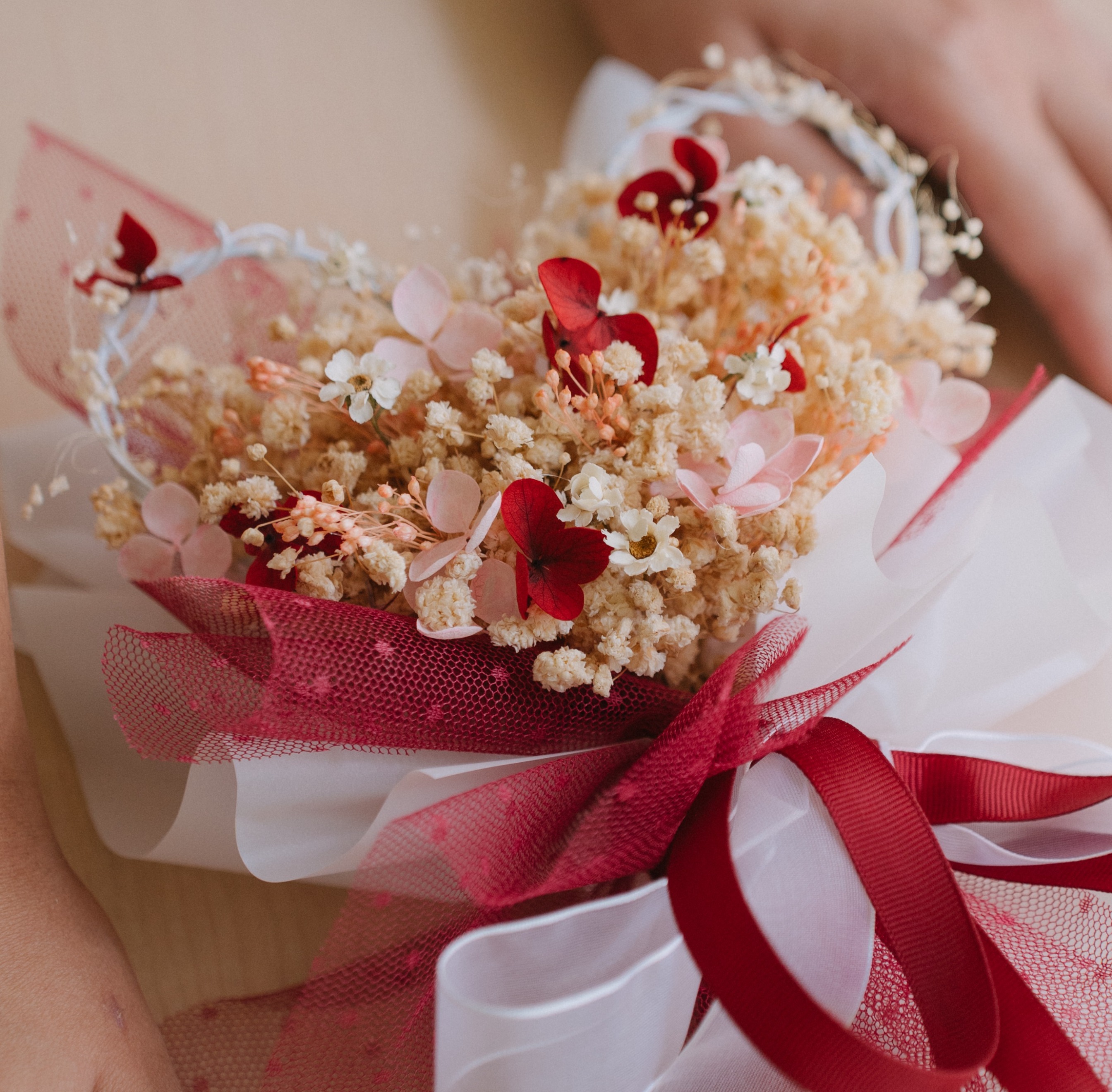 Lover's Bloom Bouquet Medium | Buket Bunga Kering | Kado | Hadiah Valentine | Dried Preserved Flower