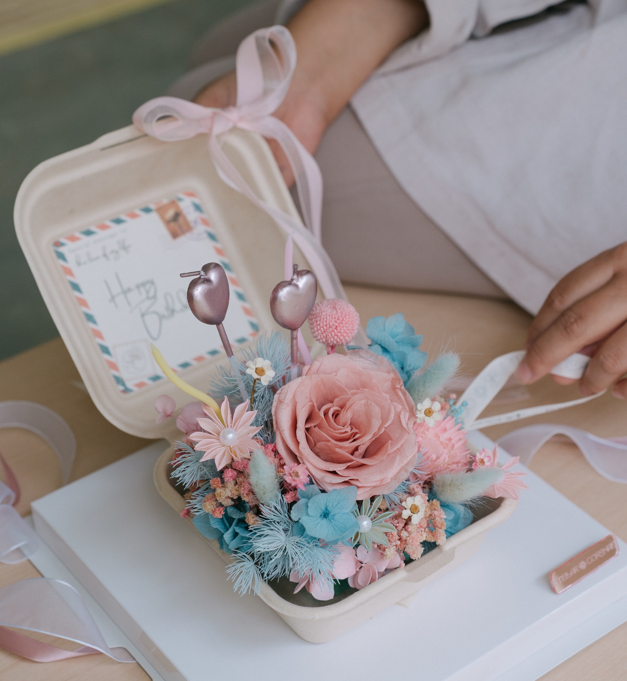 Cake Bloom Bento | Hadiah Kue Bunga Ulang Tahun | Birthday Cake Flower
