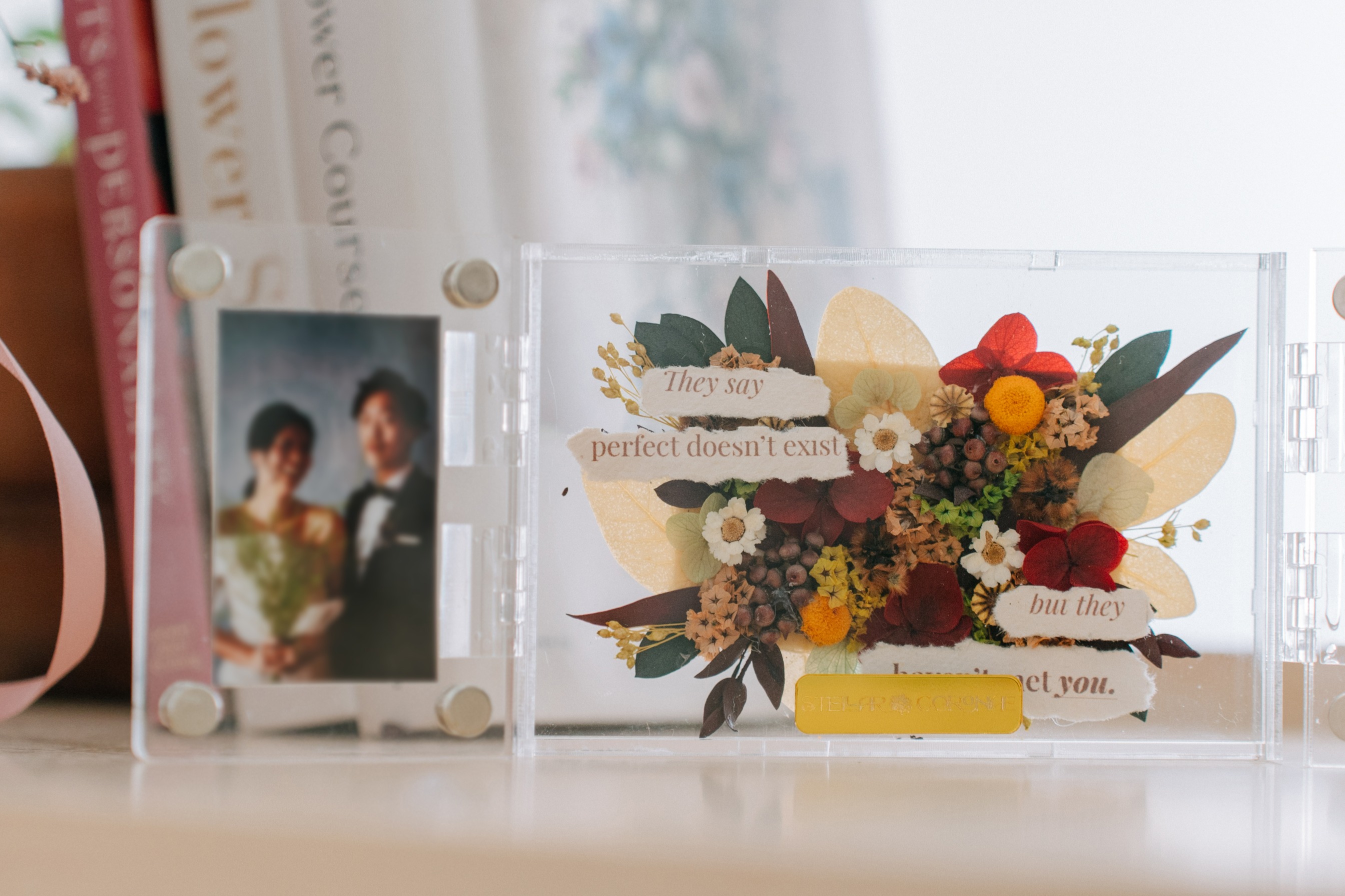 StellarCoronae - Butterfly Frame A6 | Bingkai Foto Bunga | Hadiah | Kado Valentine