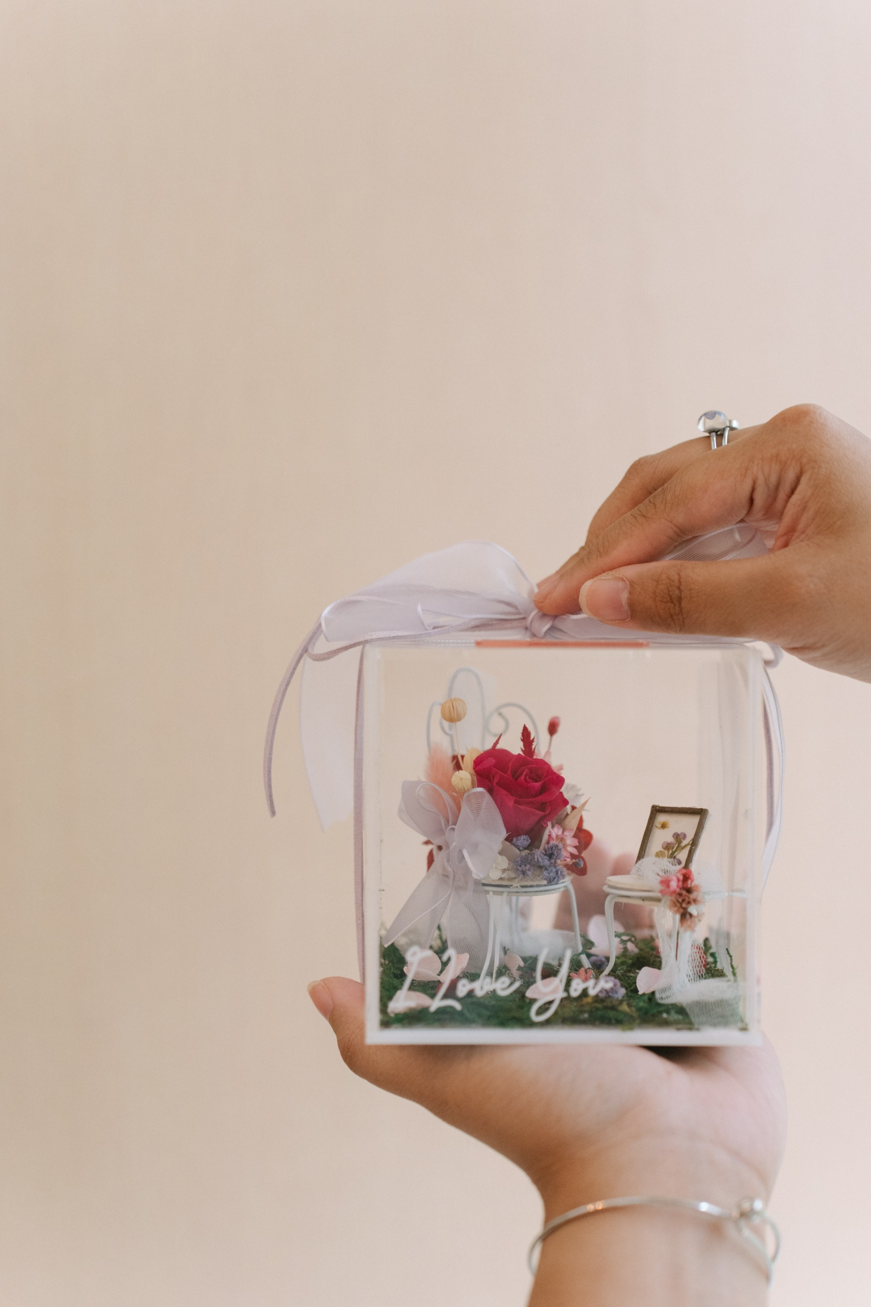 StellarCoronae - Floral Box | Bunga Kering | Hadiah | Kado Valentine | Kado Ulang Tahun | Hiasan Meja
