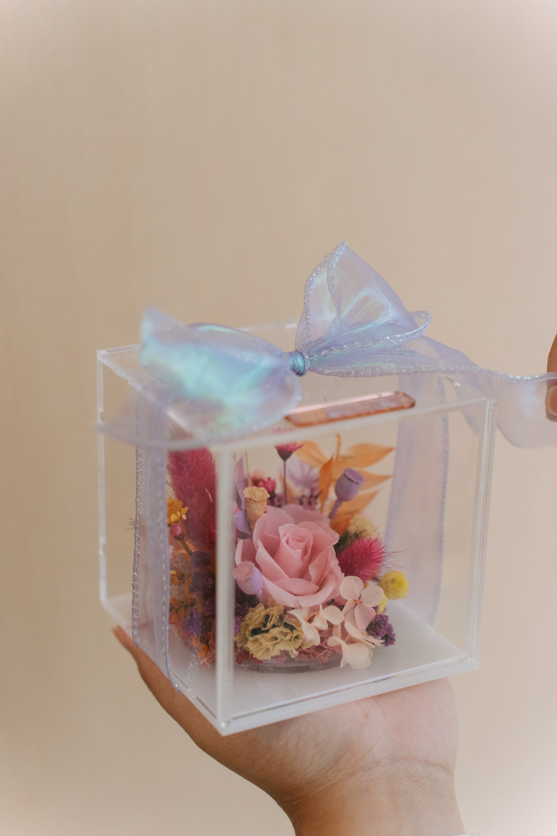 StellarCoronae - Floral Box | Bunga Kering | Hadiah | Kado Valentine | Kado Ulang Tahun | Hiasan Meja