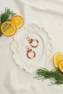 StellarCoronae - Christmas Wreath Earrings