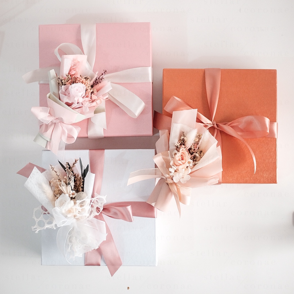 StellarCoronae - Mini Bouquet in the Box | Gift Box | Box Bunga | Bouquet Bunga | Hadiah | Kado