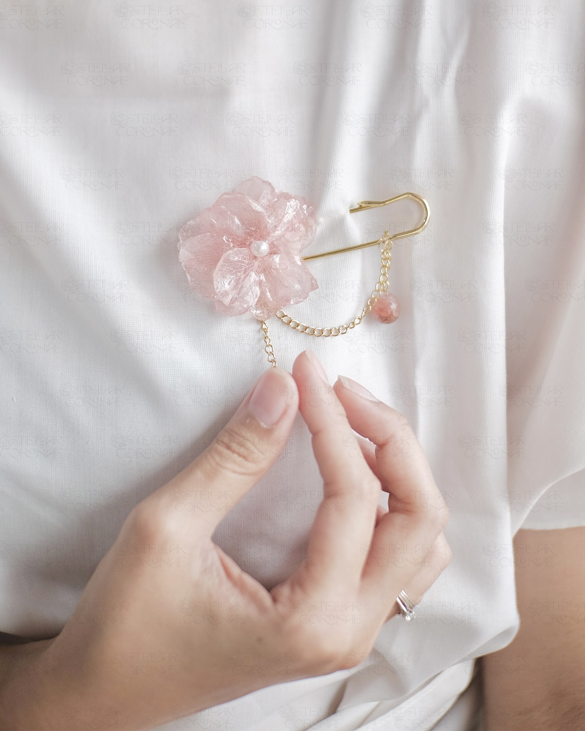 StellarCoronae - Safety Pin Brooch