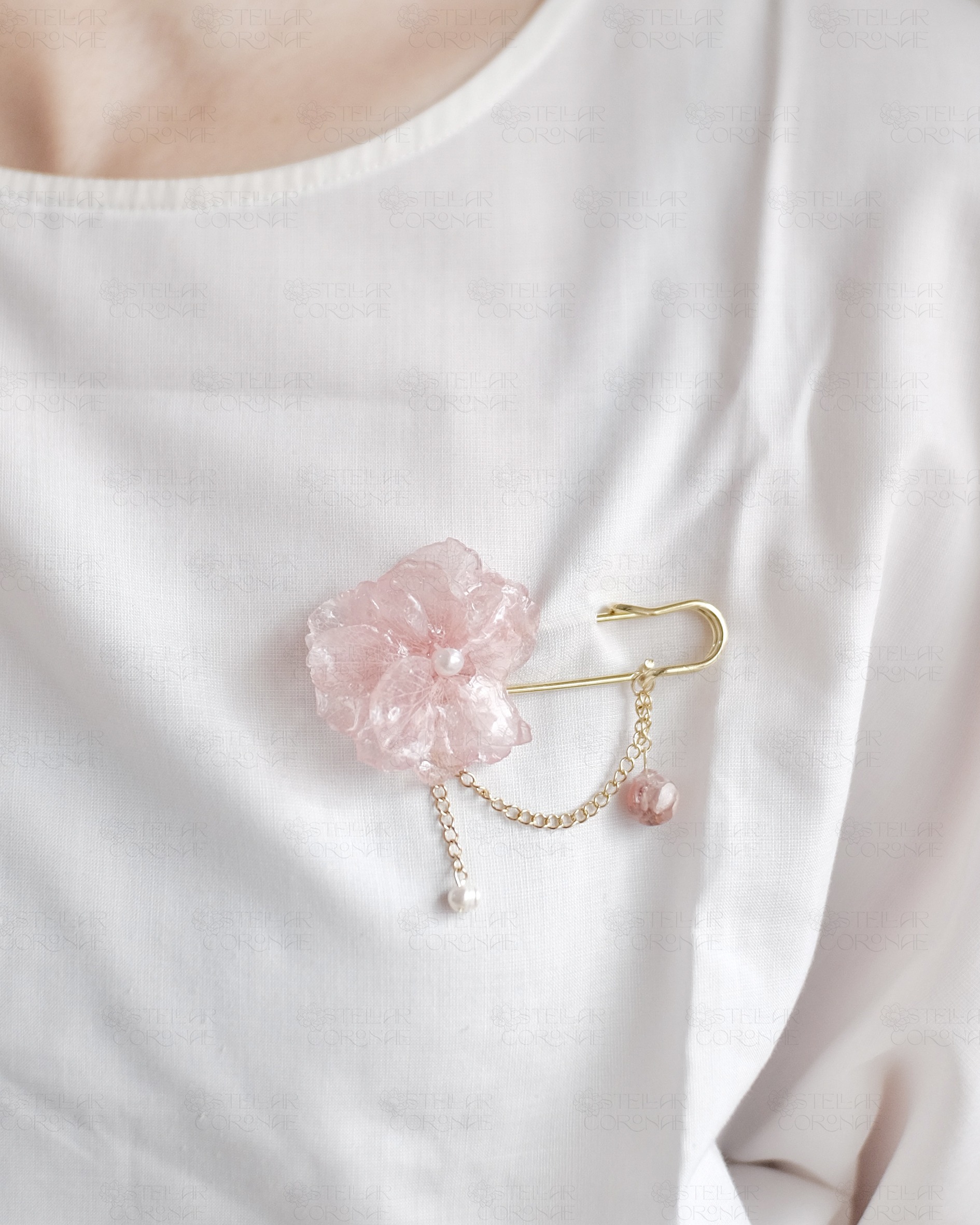 StellarCoronae - Safety Pin Brooch