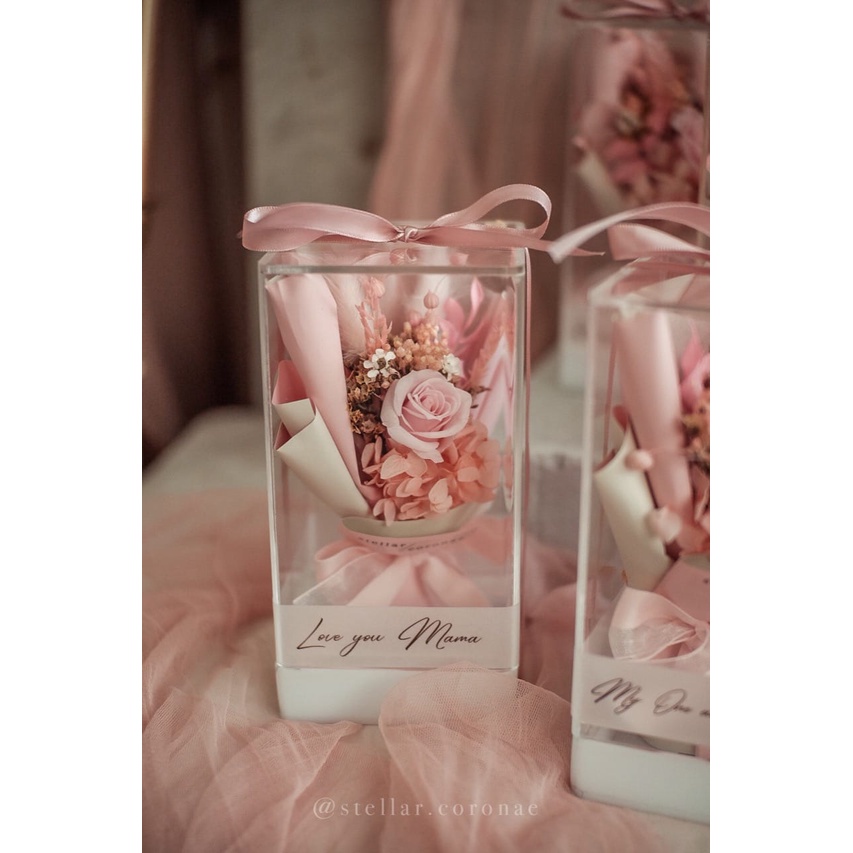 stellarcoronae - Mini Bouquet in the Block (MBP01 - MBP05) | Bouquet Bunga | Bunga Kering | Bouquet Akrilik | Hadiah | K