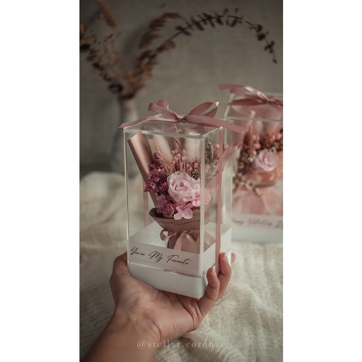 stellarcoronae - Mini Bouquet in the Block (MBP01 - MBP05) | Bouquet Bunga | Bunga Kering | Bouquet Akrilik | Hadiah | K